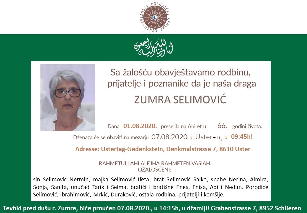 Zumra Selimovic rahmetli
